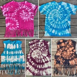 Bleached Tie-Dye Tees and Tanks